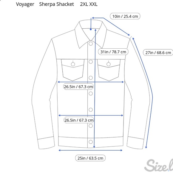 Voyager Sherpa Lined Chore Shacket Jacket Size 2XL‎ Polar Fleece Southwestern - Picture 13 of 13